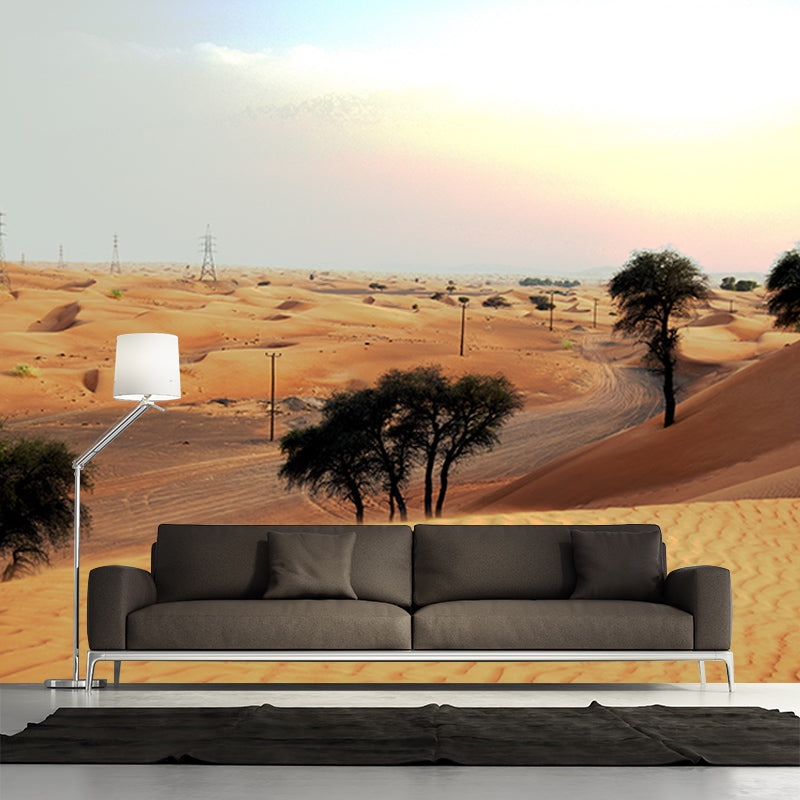 Desert Mural Decal Stain Resistant Living Room Wall Decor, Made to Measure