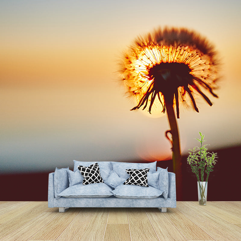 Modernism Living Room Mural Wallpaper Dandelion Interior Decoration, Waterproofing