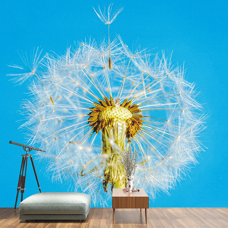 Modernism Living Room Mural Wallpaper Dandelion Interior Decoration, Waterproofing