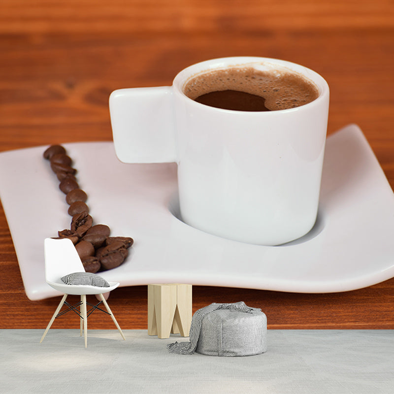 Coffee Shop Wall Decor Mural Wallpaper Waterproofing, Custom Size Available