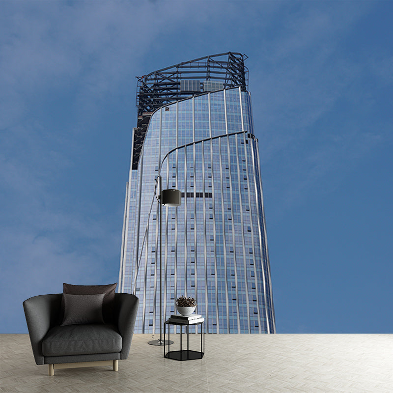 City Building Murals Waterproofing Wall Decor for Meeting Room, Custom Size Available