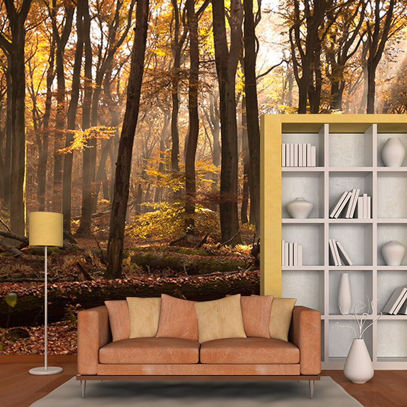Autumn Forest Scenery Mural Wallpaper Wall Decor Waterproof, Home Decor