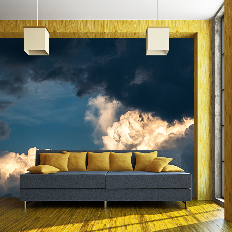 Sky Photo Mural Wallpaper Wall Art for Bar and Coffee Shop, Stain Resistant