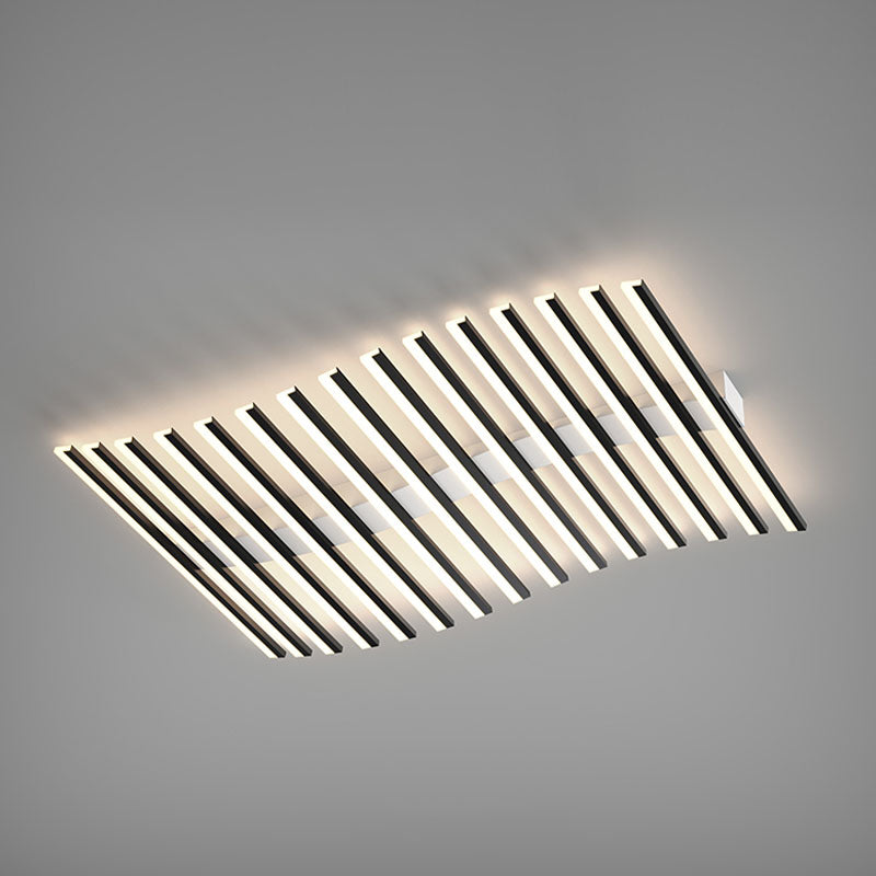 Éclairage encastré linéaire moderne LED plafonnier encastré avec abat - jour acrylique