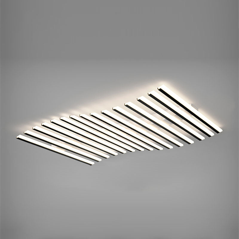 Éclairage encastré linéaire moderne LED plafonnier encastré avec abat - jour acrylique