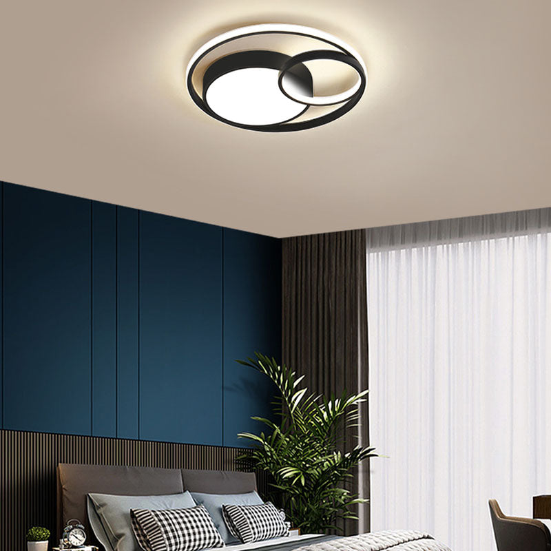 Contemporary Flush Mount Lighting Circular Led Flush Mount Ceiling Light Fixtures