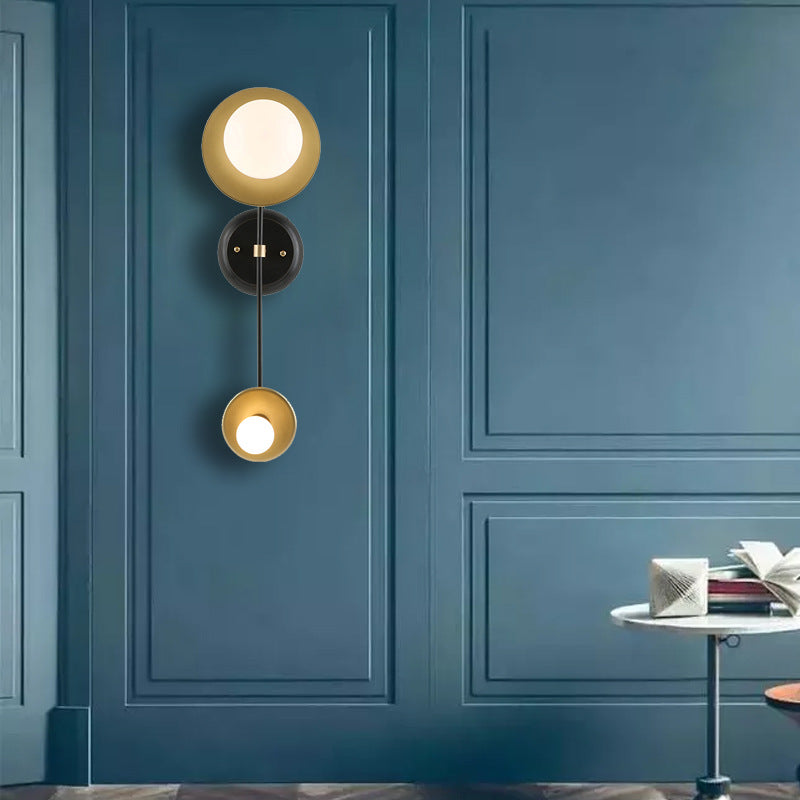 Lampade a parete a 2 luci a muro armato contemporaneo per soggiorno per soggiorno