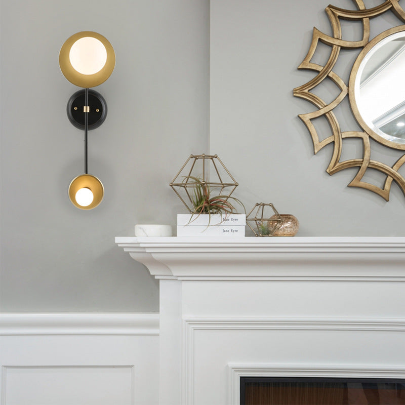 Lampade a parete a 2 luci a muro armato contemporaneo per soggiorno per soggiorno