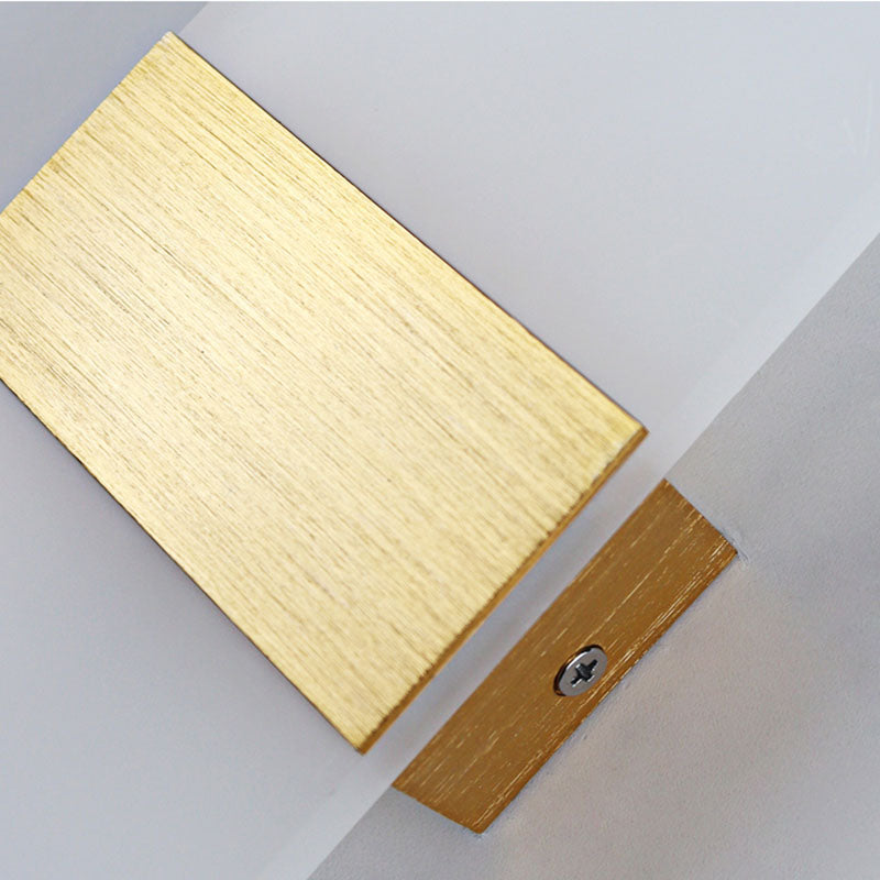 Simple Rectangular Shade Wall Sconce Light, Acrylic Sconce Light Fixture for Bedroom