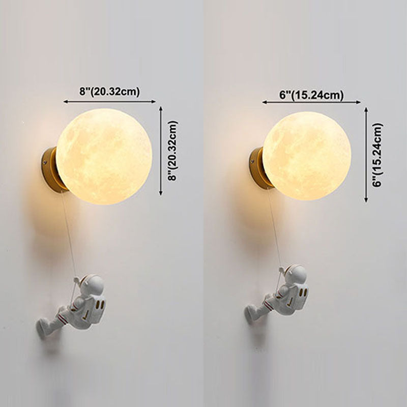 Luce di applique a parete da parata sfumatura stellare, vetro moderno in vetro a 1 luce