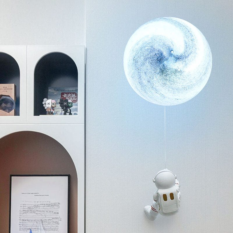 Luce di applique a parete da parata sfumatura stellare, vetro moderno in vetro a 1 luce