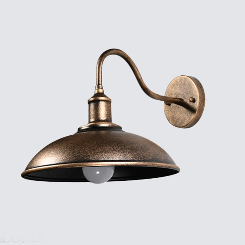 Antike Scheunen Schatten Wandleuchte, Metall 1-Licht-Leuchtenleuchte