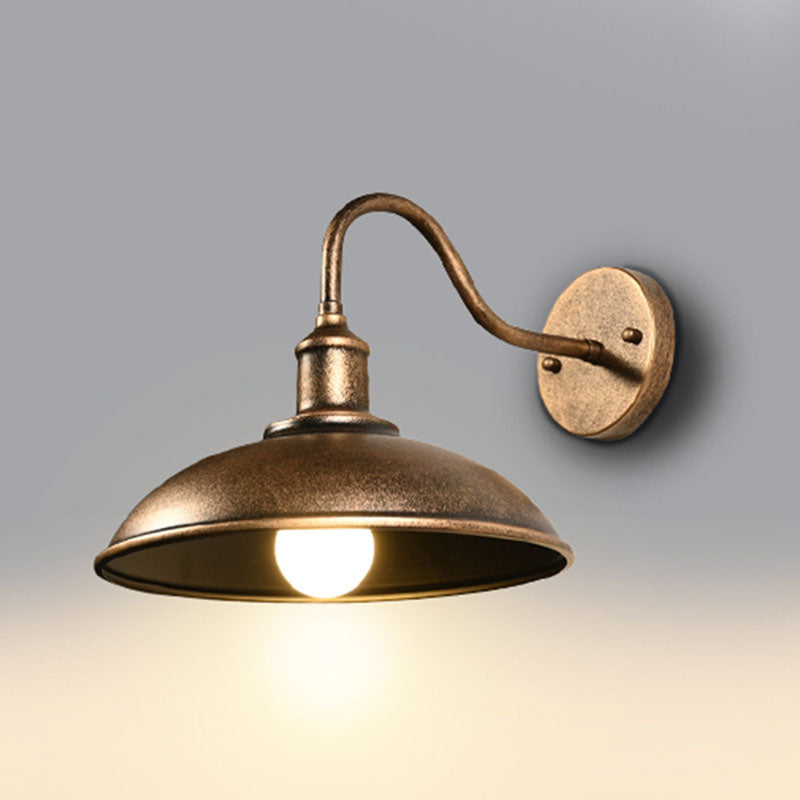 Antike Scheunen Schatten Wandleuchte, Metall 1-Licht-Leuchtenleuchte