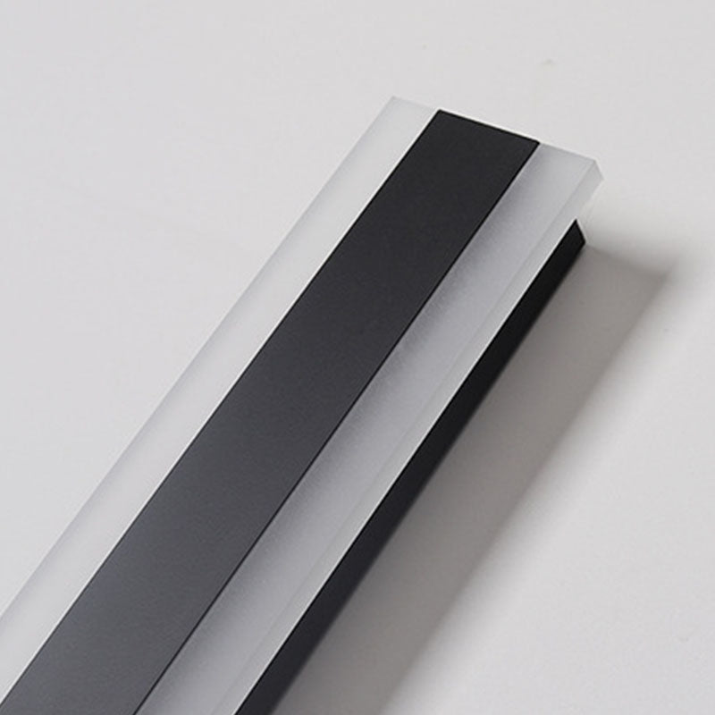 1-licht lineaire schaduwmuur SCONCE Moderne eenvoudige stijl wandverlichting in zwart