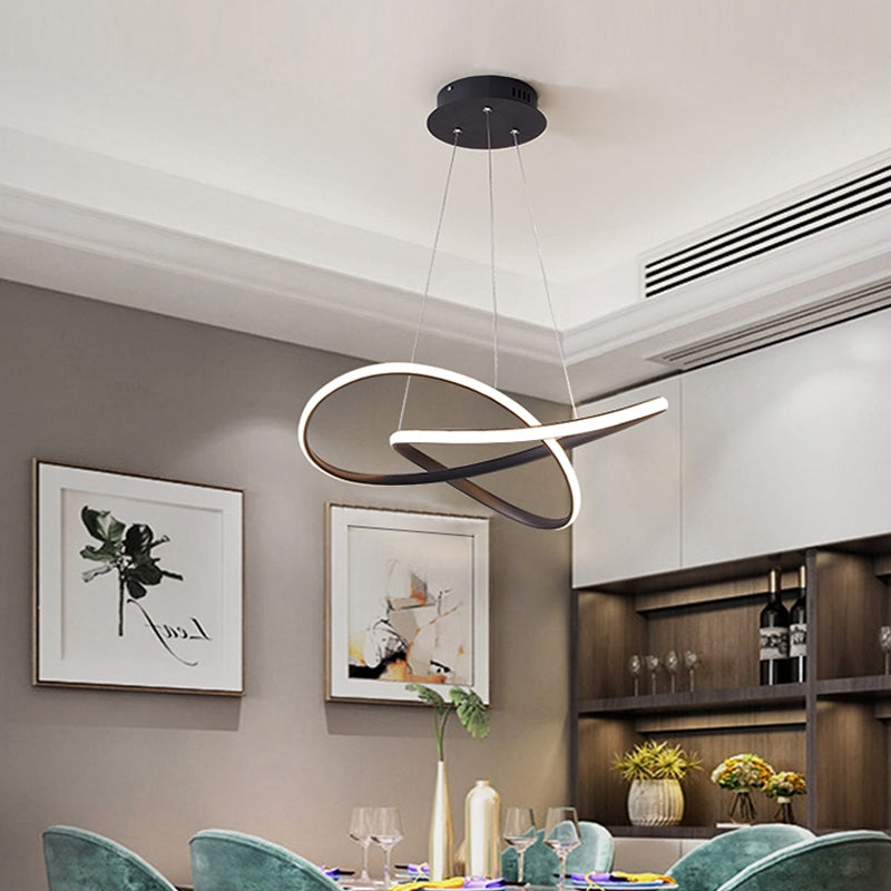 Moderner einfacher charakteristischer Stil LED Hängende Kronleuchterlicht für Esszimmerbars