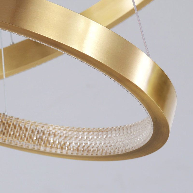 Moderner einfacher charakteristischer Stil LED Hängende Kronleuchter Licht für Wohnzimmer Esszimmertreppe