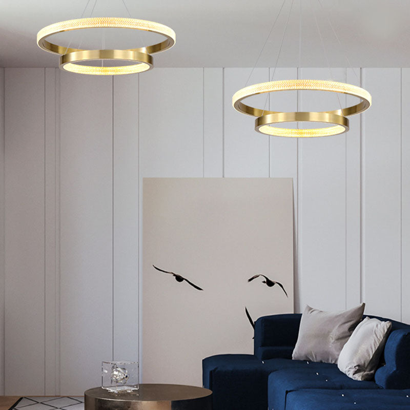 Moderner einfacher charakteristischer Stil LED Hängende Kronleuchter Licht für Wohnzimmer Esszimmertreppe