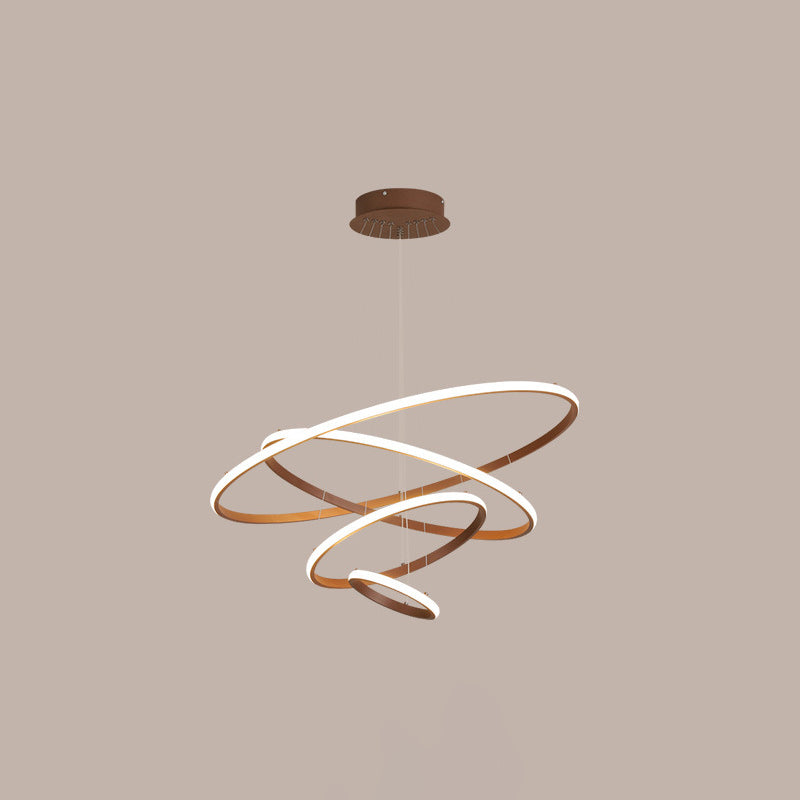 Multi-Ringe mehrstufige moderne einfache, einfache Metallhänge mit metallhängendem Kronleuchter-Beleuchtung