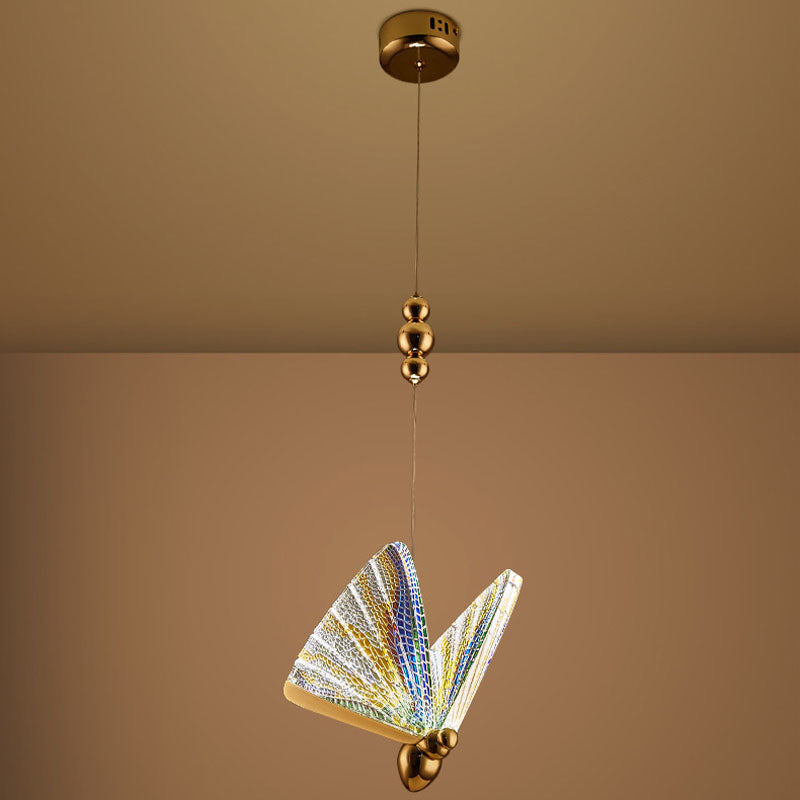 Moderner Butterfly Hängnisbeleuchtung Acryl Decke Anhängerlampe