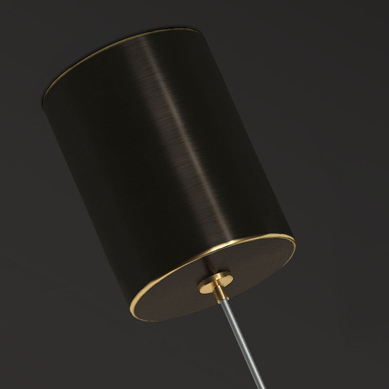 Luz de colgante de cristal transparente Lighting de suspensión de techo cónico de estilo moderno