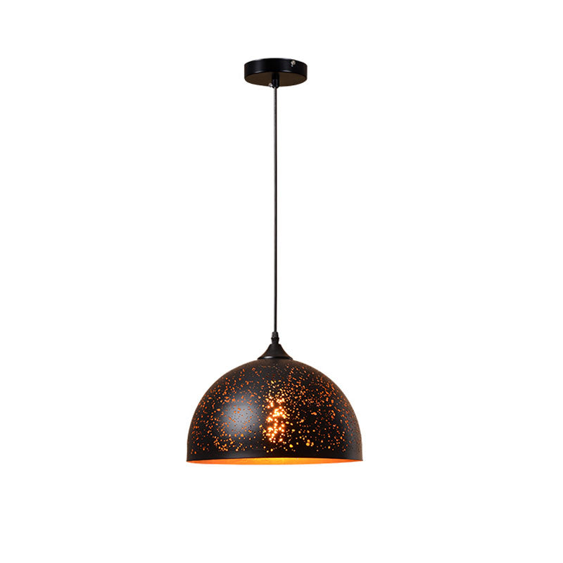 Modern Minimalist Pendant Light, Metallic Single-Light Hanging Pendant Lights in Black