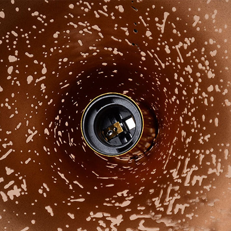 Modern Minimalist Pendant Light, Metallic Single-Light Hanging Pendant Lights in Black