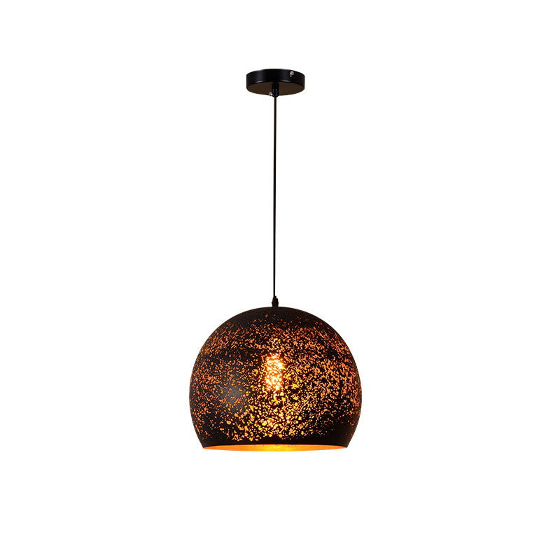 Modern Minimalist Pendant Light, Metallic Single-Light Hanging Pendant Lights in Black