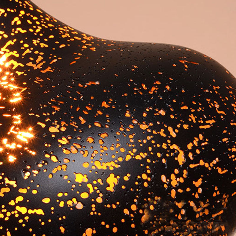 Modern Minimalist Pendant Light, Metallic Single-Light Hanging Pendant Lights in Black