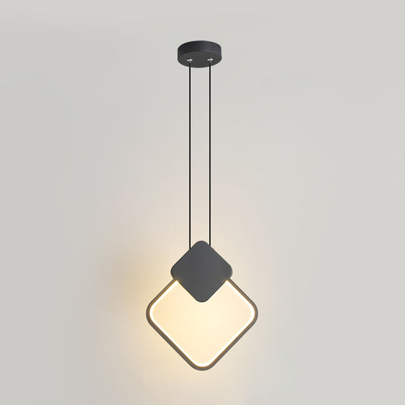 Minimalistische lineare Anhängerbeleuchtung, Metall und Acrylhänge Licht für Wohnzimmer