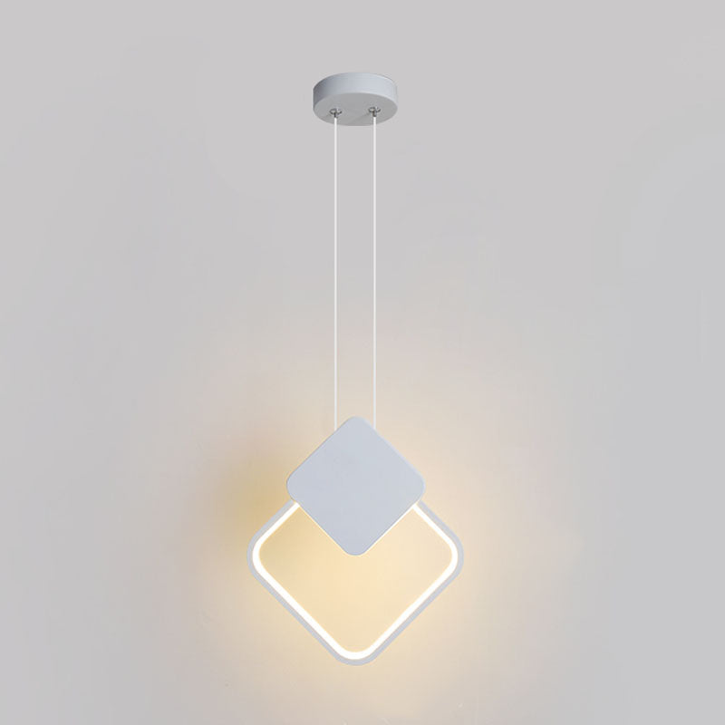 Minimalistische lineare Anhängerbeleuchtung, Metall und Acrylhänge Licht für Wohnzimmer
