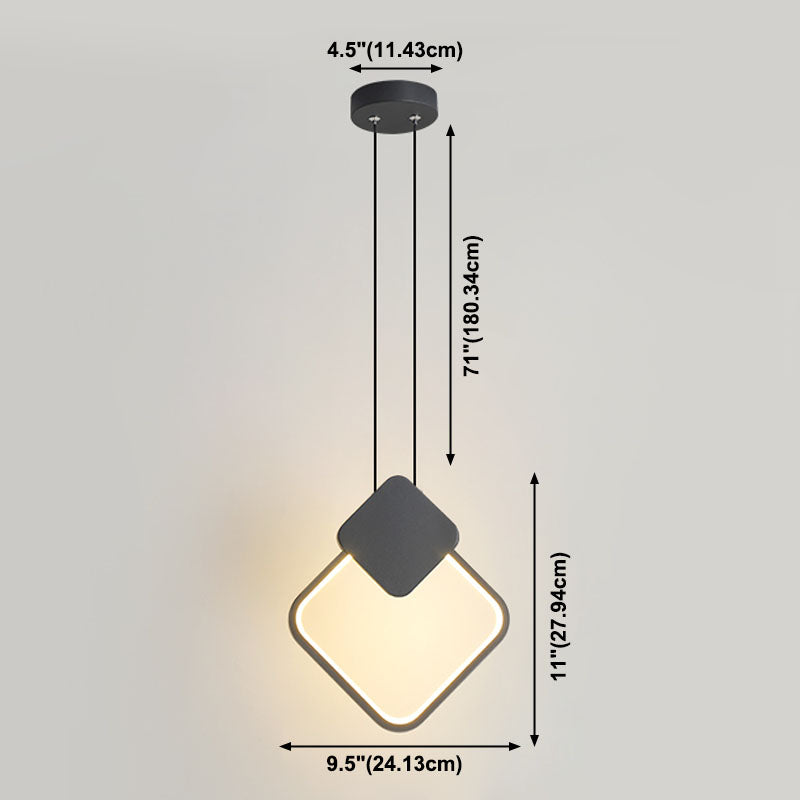 Minimalistische lineare Anhängerbeleuchtung, Metall und Acrylhänge Licht für Wohnzimmer