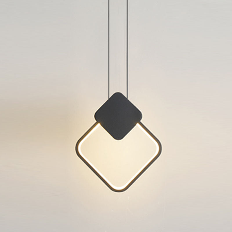 Minimalistische lineare Anhängerbeleuchtung, Metall und Acrylhänge Licht für Wohnzimmer