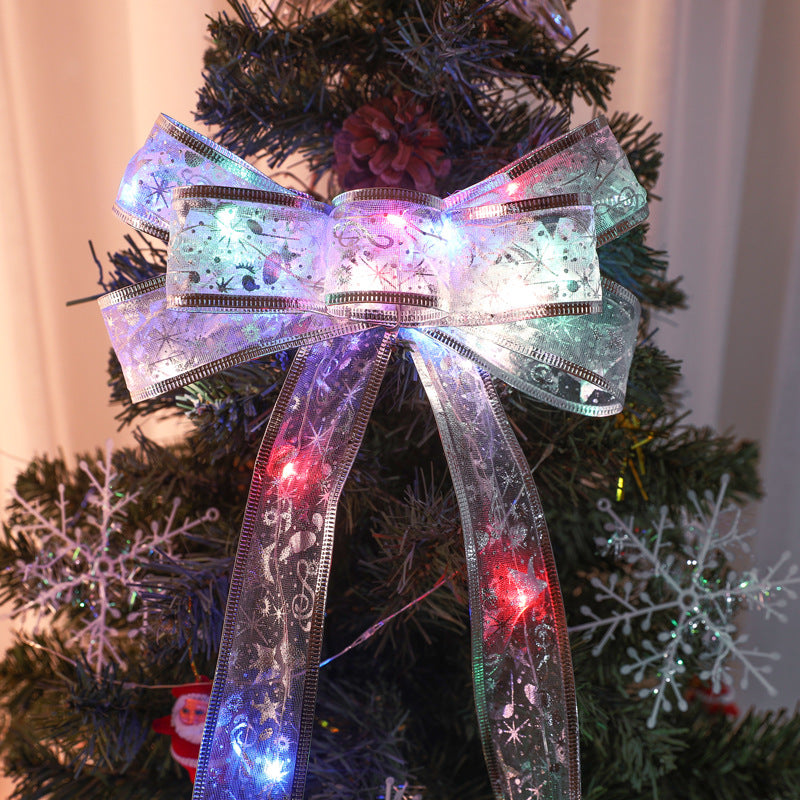 Modern Creative Rope Light Copper Wire Ribbon Light Post for Christmas Decorate