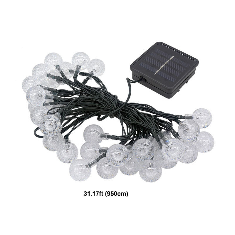 Modern Black Rope Light 50 Lights LED Global Outdoor Water Proof Light Post