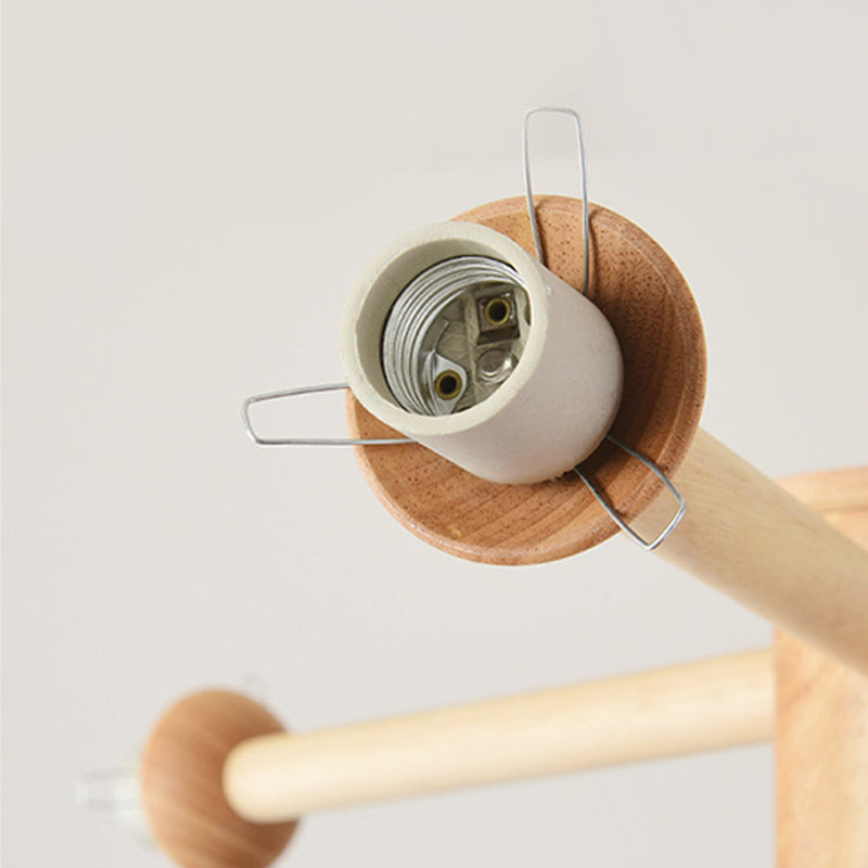 Globe Chandelier Light Fixtures Modern Multi-Head Beige Chandelier Lamp with Glass Shade