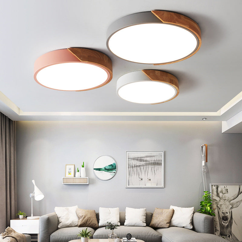 Child Bedroom Living Room Nordic Ceiling Mount Light Macron LED Overhead Lighting