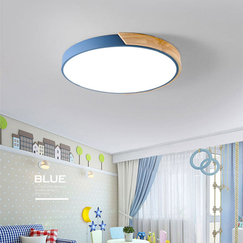 Child Bedroom Living Room Nordic Ceiling Mount Light Macron LED Overhead Lighting