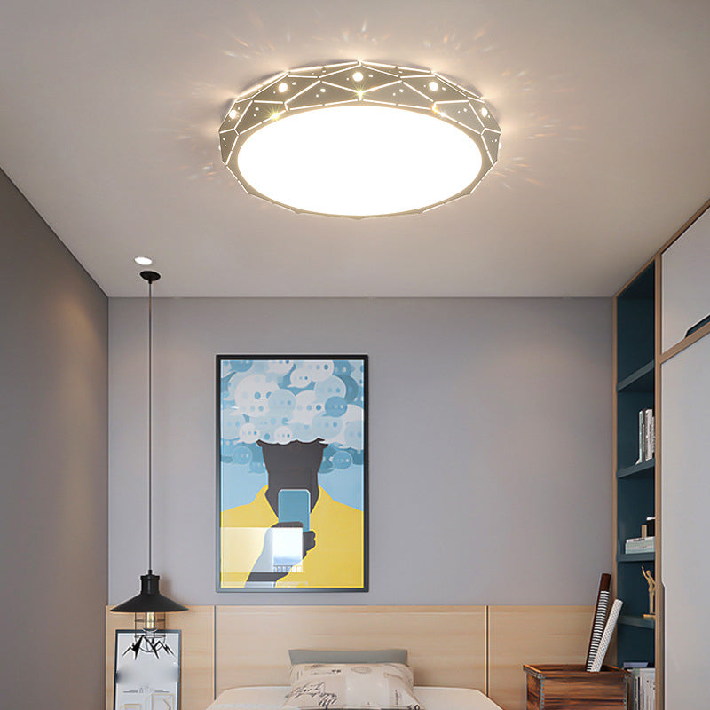 Child Bedroom Minimalism Ceiling Mount Light Macron Metal LED Overhead Lighting