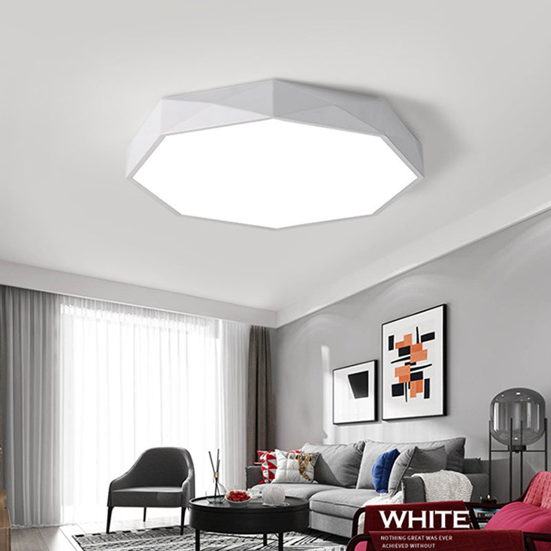 Macron Geometric Light Fixture Metal Acrylic Ceiling Mount Light for Child Bedroom
