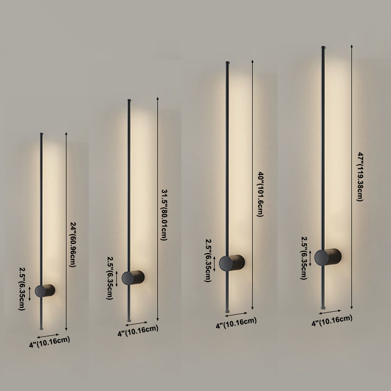 Minimalism LED Line Wall Lamp Modern Flush Mount Sconce Light for Living Room