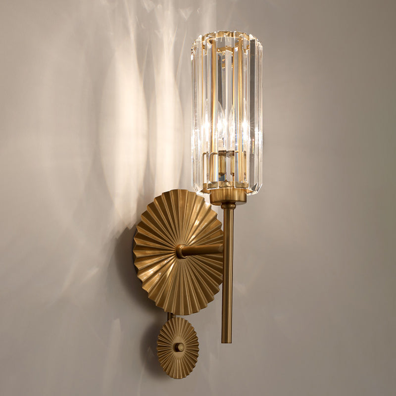 Gold Traditional Style Crystal Wall Mounted Lighting Postmodern Wall Lamp for Living Room Bedroom