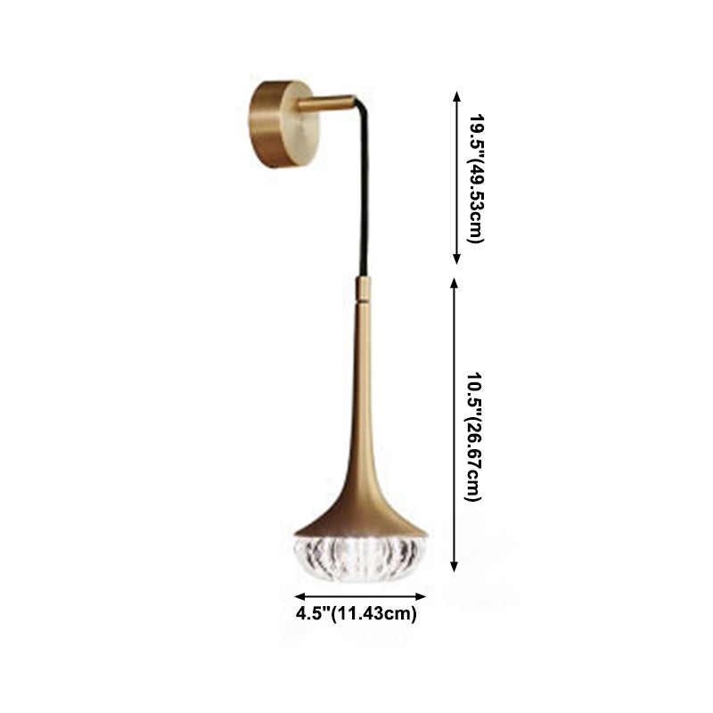 Crystal Sconce Light Fixture Postmodern Indoor Wall Lamp for Living Room Bedroom