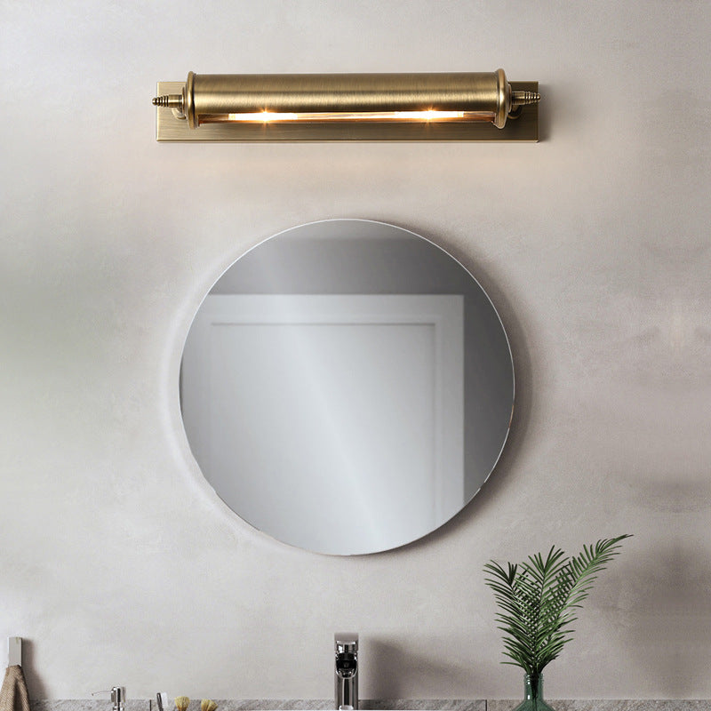 Gold Metal Wall Mounted Lamps Postmodern 1 Blub Wall Sconce for Washing Room