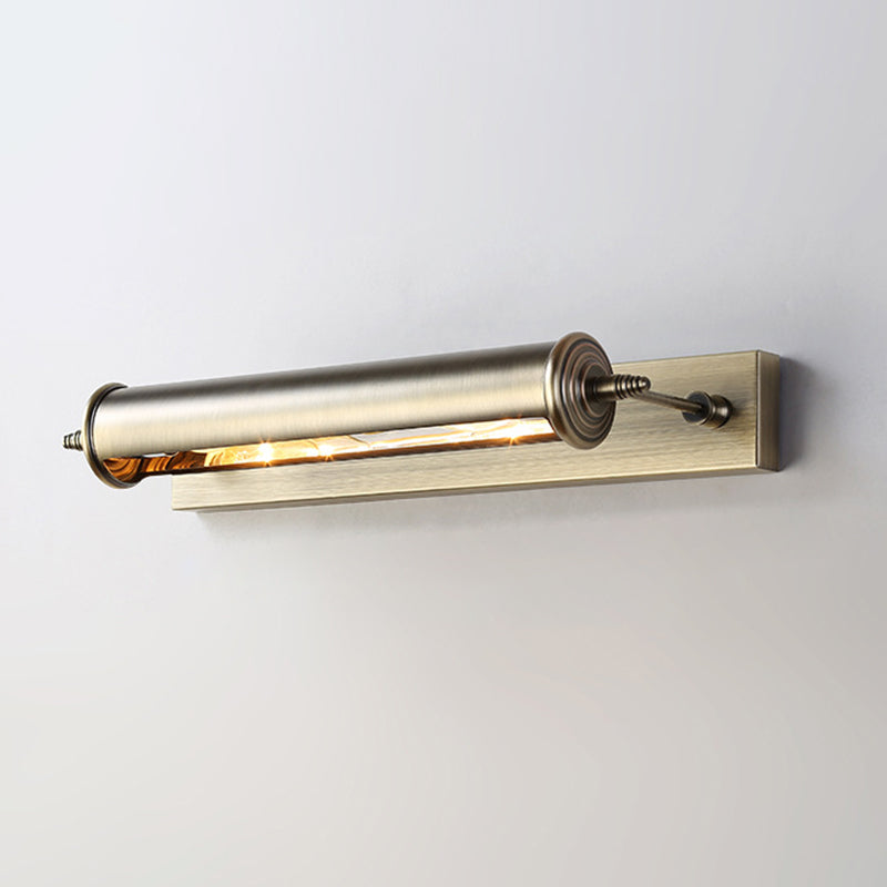 Gold Metal Wall Mounted Lamps Postmodern 1 Blub Wall Sconce for Washing Room