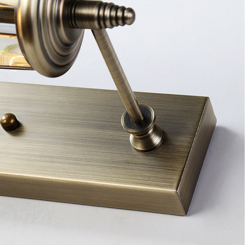 Gold Metal Wall Mounted Lamps Postmodern 1 Blub Wall Sconce for Washing Room