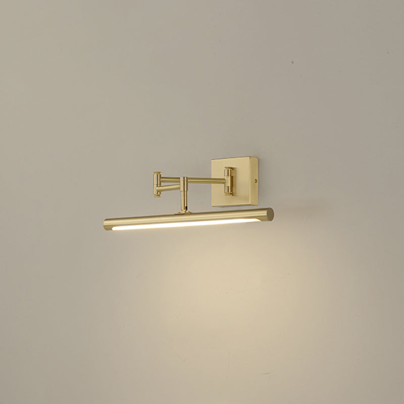 Moderne minimalistische Messingbauernhaus -Wandbeleuchtung über dem Spiegel für Badezimmer