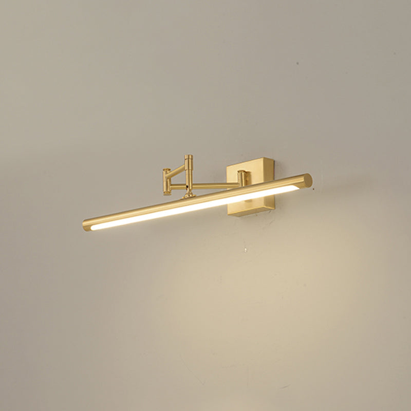Moderne minimalistische Messingbauernhaus -Wandbeleuchtung über dem Spiegel für Badezimmer