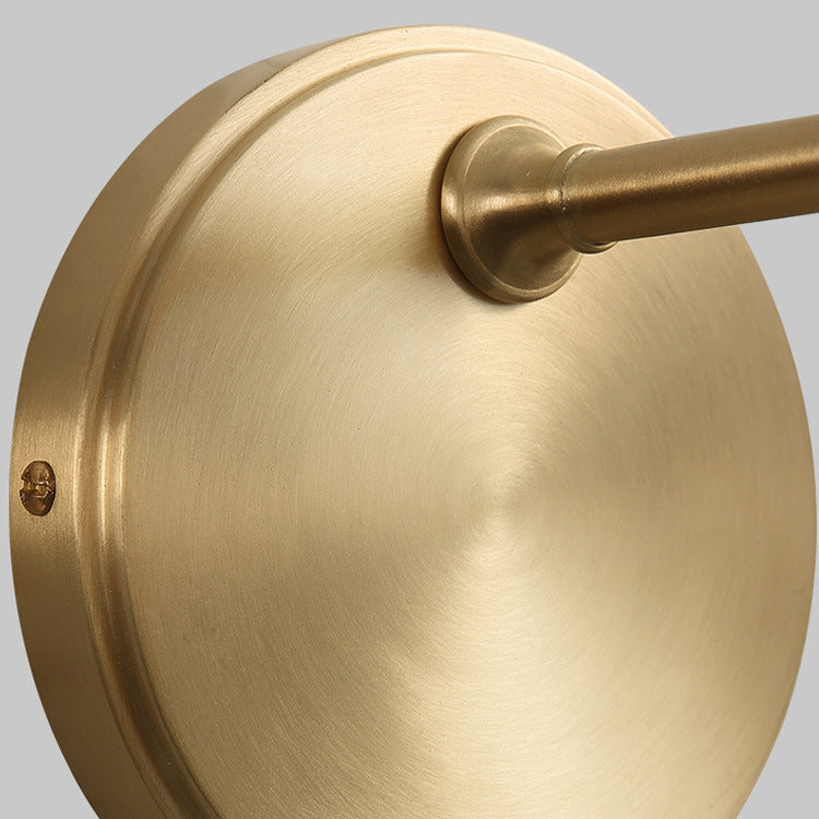 1-Licht-Halbzylinder-Schatten Wandleuchte postmoderne Wandbeleuchtung im Messing