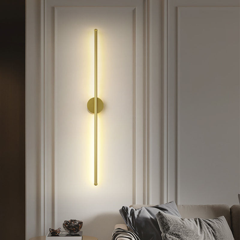 Acconde da parete da parete lineare a 1 illuminazione a 1 luce in oro