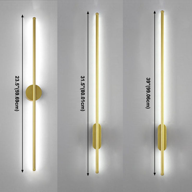 Acconde da parete da parete lineare a 1 illuminazione a 1 luce in oro